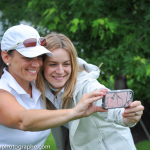 Natalie Beauchamp and Véronic Dicaire taking a selfie